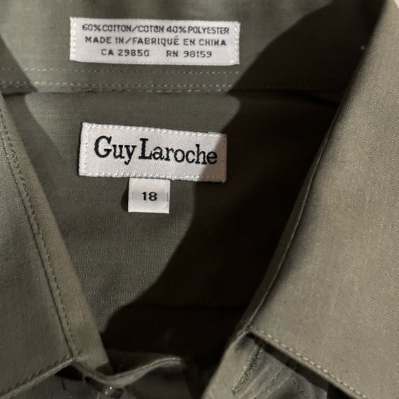 Guy Laroche size 18 Men’s Shirt - Picture 4 of 6